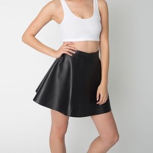 American Apparel Leather Circle Skirt